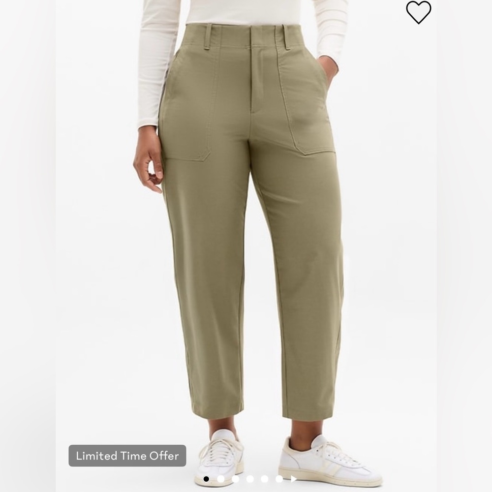 Women’s Athleta Skyline High Rise Barrel Pant - Olive Branch Green